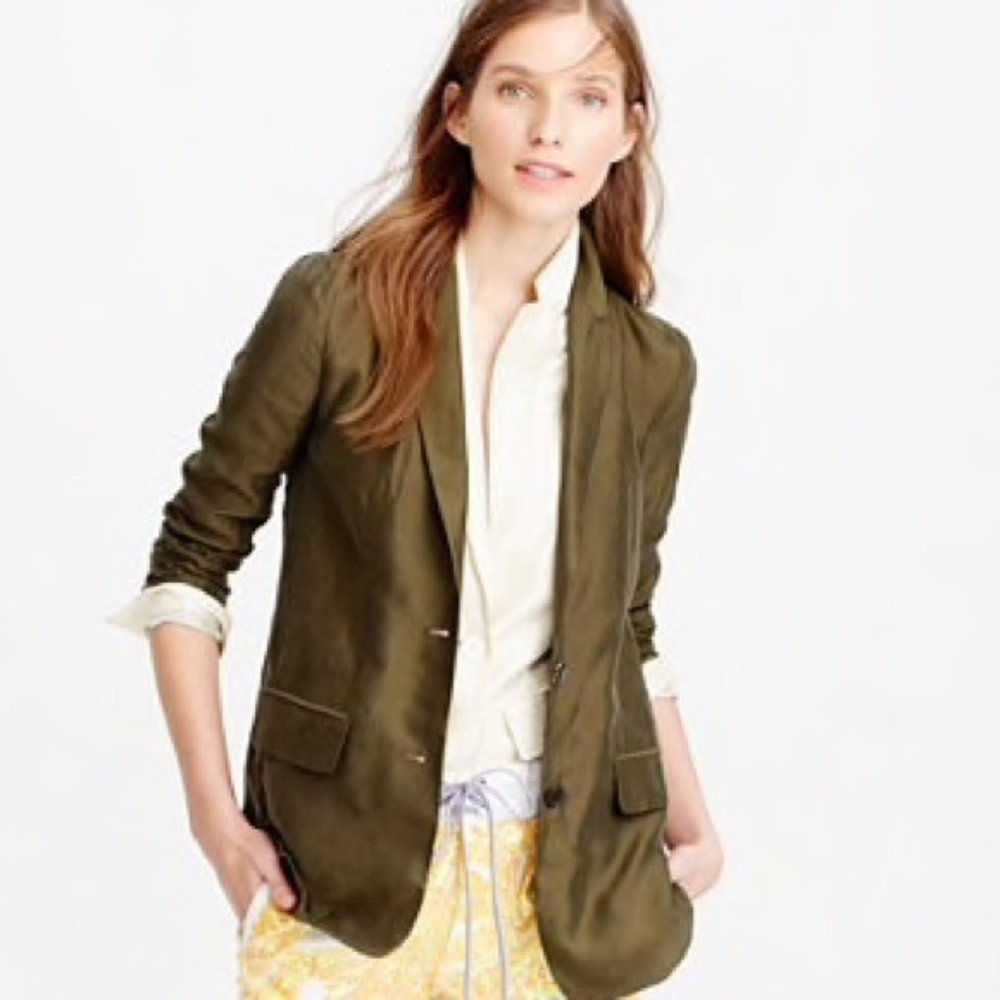 JCrew Collection Silk Lightweight Blazer